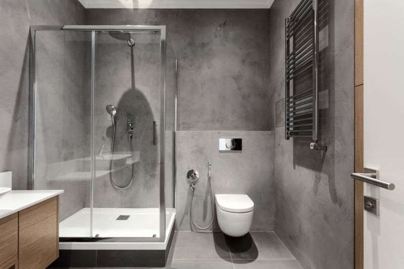 Modern Shower with Glass Panel